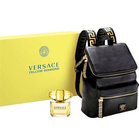 versace perfume set|versace parfums backpack gift set.